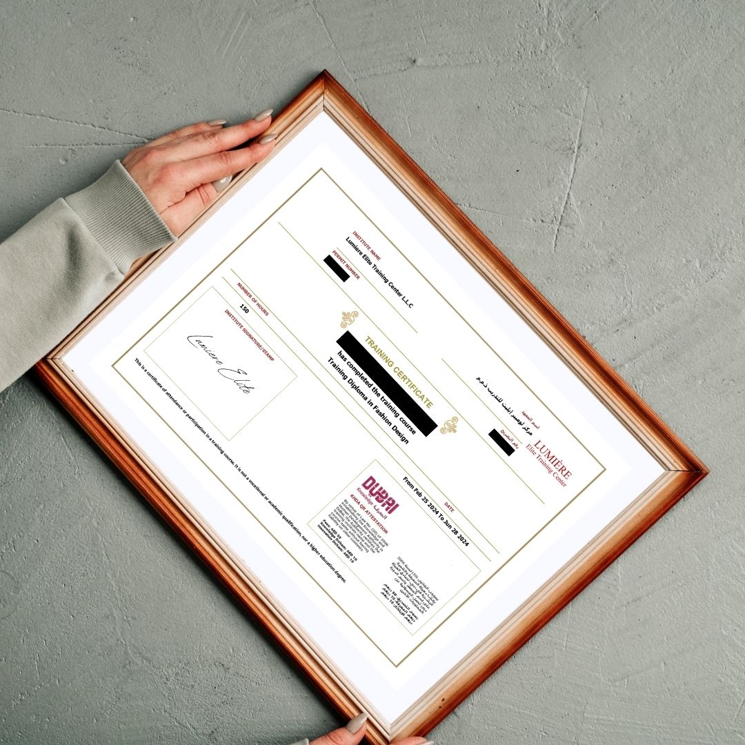 Certified Course Completion Certificate – KHDA Accredited
